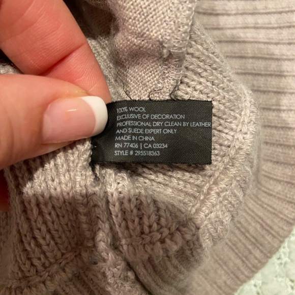 Club Monaco Gray Asymmetric Full-Zip Wool Sweater Jacket – Size Medium - Picture 8 of 13